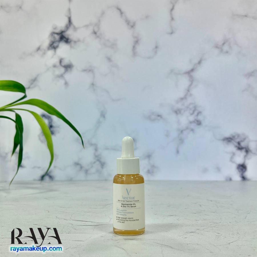 سرم ضد جوش نیاسینامید 5% و زینک 1% وکتور Vector Niacinamide And Zinc Serum